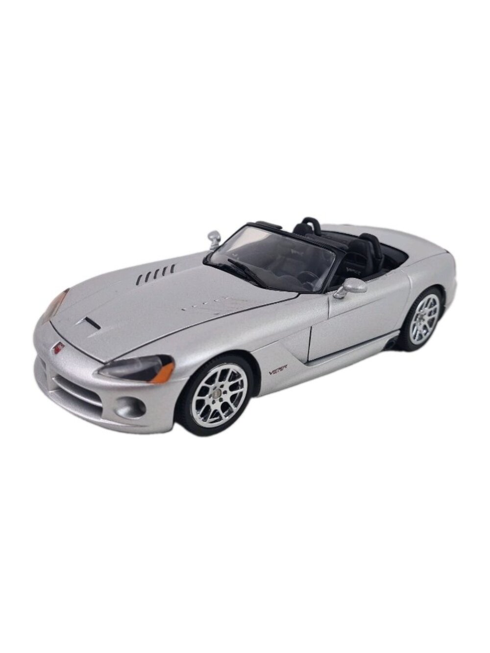 Franklin Mint 2003 Dodge Viper SRT10 Silver Limited Ed 1:24 Die Cast B11D171